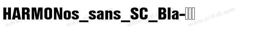 HARMONos_sans_SC_Bla字体转换