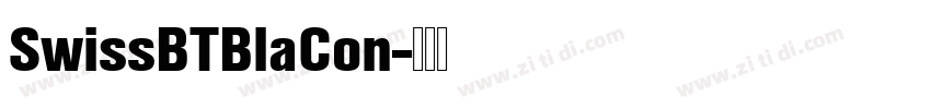 SwissBTBlaCon字体转换