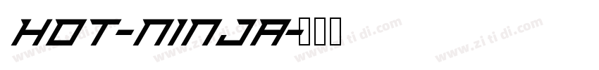 hot-ninja字体转换