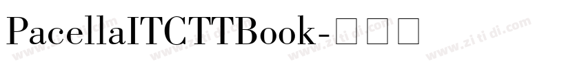 PacellaITCTTBook字体转换