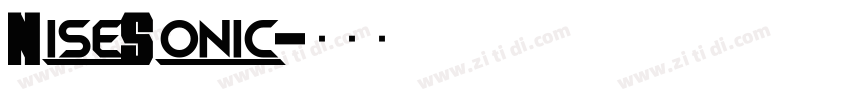 NiseSonic字体转换