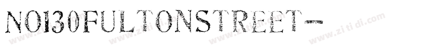 No130FultonStreet字体转换