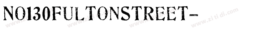 No130FultonStreet字体转换