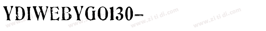 YDIWebYGO130字体转换