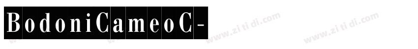 BodoniCameoC字体转换