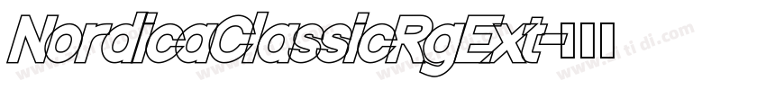 NordicaClassicRgExt字体转换 NordicaClassicRgExt字体转换