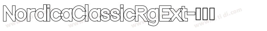 NordicaClassicRgExt字体转换 NordicaClassicRgExt字体转换
