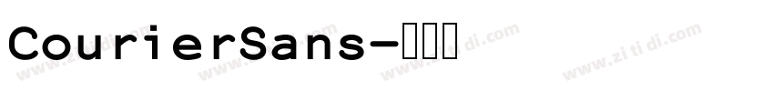 CourierSans字体转换
