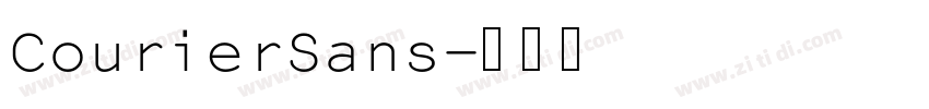 CourierSans字体转换