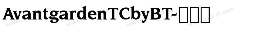 AvantgardenTCbyBT字体转换