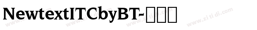 NewtextITCbyBT字体转换