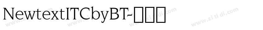 NewtextITCbyBT字体转换