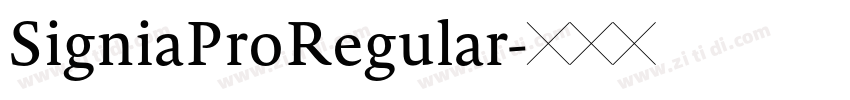 SigniaProRegular字体转换