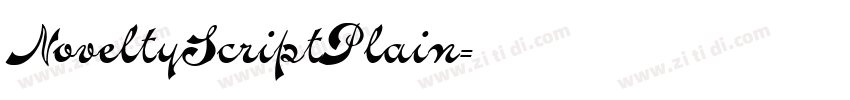 NoveltyScriptPlain字体转换