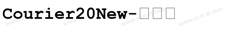 Courier20New字体转换