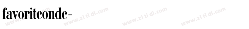 favoritcondc字体转换