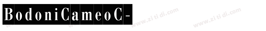BodoniCameoC字体转换