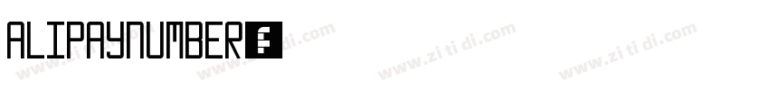 AlipayNumber字体转换