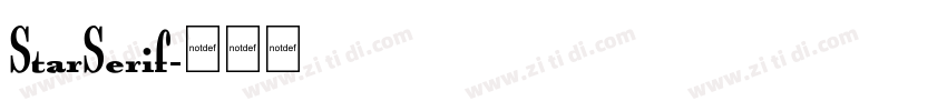 StarSerif字体转换
