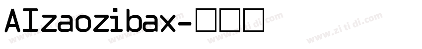 AIzaozibax字体转换