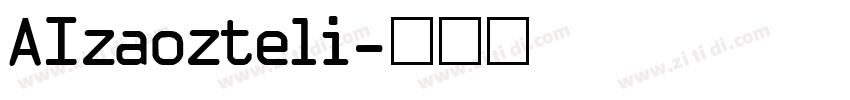 AIzaozteli字体转换
