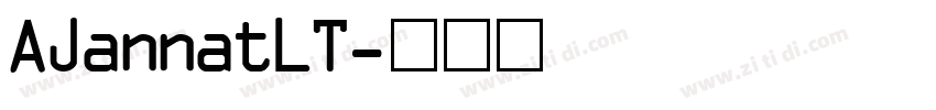 AJannatLT字体转换