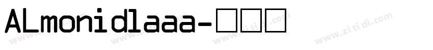 ALmonidlaaa字体转换