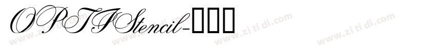 OPTIStencil字体转换