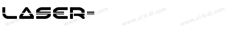 LASER字体转换