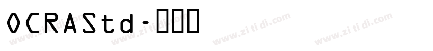OCRAStd字体转换