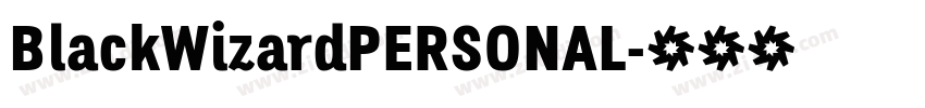 BlackWizardPERSONAL字体转换