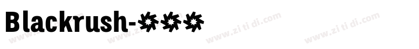Blackrush字体转换