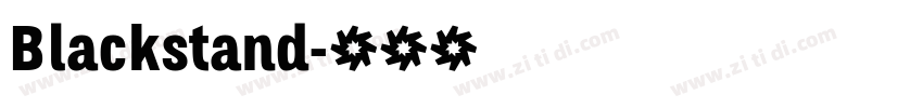 Blackstand字体转换