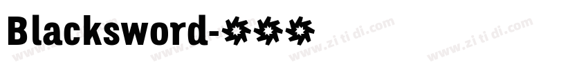 Blacksword字体转换