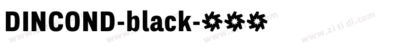 DINCOND-black字体转换