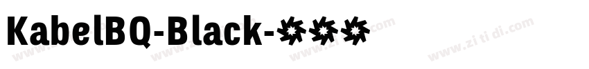 KabelBQ-Black字体转换