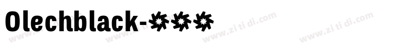 Olechblack字体转换