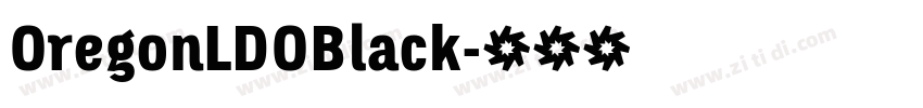 OregonLDOBlack字体转换