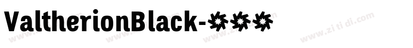 ValtherionBlack字体转换