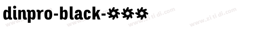 dinpro-black字体转换