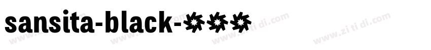 sansita-black字体转换