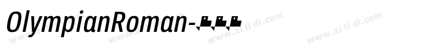 OlympianRoman字体转换