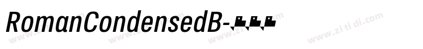 RomanCondensedB字体转换