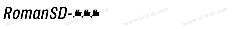 RomanSD字体转换