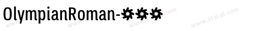 OlympianRoman字体转换