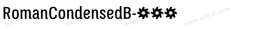 RomanCondensedB字体转换