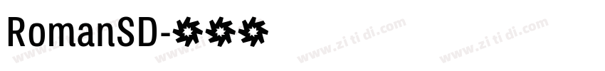 RomanSD字体转换