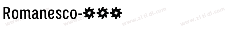 Romanesco字体转换