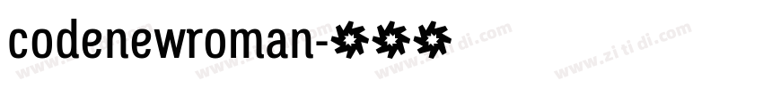 codenewroman字体转换