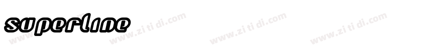 superline字体转换